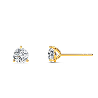 Round Cut Three-Prong Stud Earrings 0.6 ct. tw.