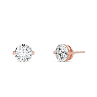 Round Cut Bar-Set Stud Earrings 2.0 ct. tw.