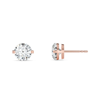 Round Cut Bar-Set Stud Earrings 2.0 ct. tw.
