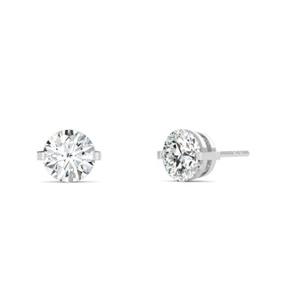 Round Cut Bar-Set Stud Earrings 2.0 ct. tw.