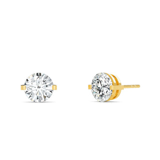 Round Cut Bar-Set Stud Earrings 2.0 ct. tw.