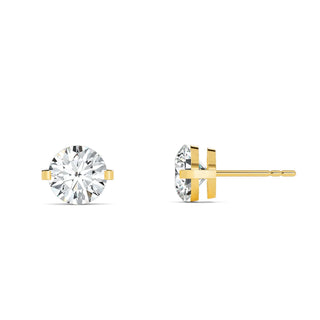 Round Cut Bar-Set Stud Earrings 2.0 ct. tw.