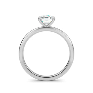 Asscher Cut Solitaire Engagement Ring 1.0 ct