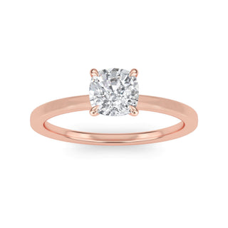 Cushion Cut Classic Solitaire Engagement Ring 1.0 ct