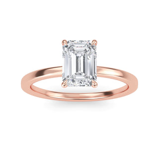 Emerald Cut Solitaire Engagement Ring 1.0 ct
