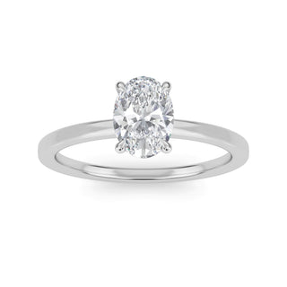 Oval Cut Solitaire Engagement Ring 1.0 ct