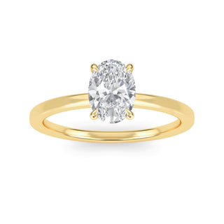 Oval Cut Solitaire Engagement Ring 1.0 ct