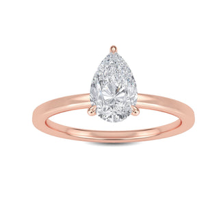 Pear Cut Solitaire Engagement Ring 1.0 ct