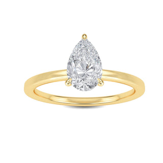 Pear Cut Solitaire Engagement Ring 1.0 ct