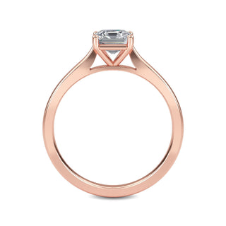 Asscher Cut Refined Solitaire Engagement Ring 1.0 ct