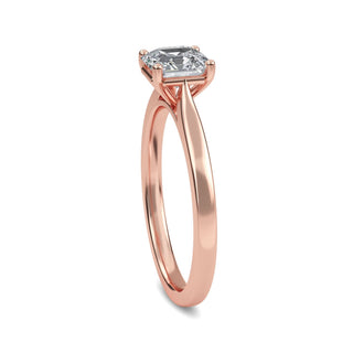 Asscher Cut Refined Solitaire Engagement Ring 1.0 ct