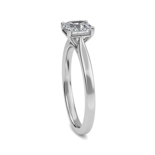 Asscher Cut Refined Solitaire Engagement Ring 1.0 ct