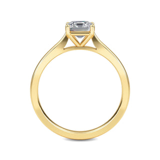 Asscher Cut Refined Solitaire Engagement Ring 1.0 ct