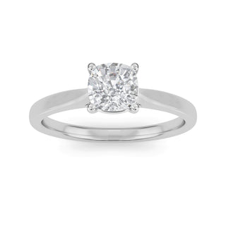 Cushion Cut Refined Classic Solitaire Engagement Ring 1.0 ct