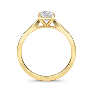 Cushion Cut Refined Classic Solitaire Engagement Ring 1.0 ct