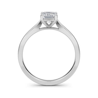 Emerald Cut Refined Solitaire Engagement Ring 1.0 ct