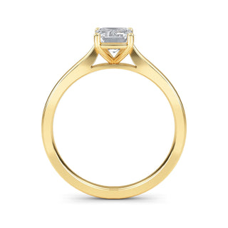 Emerald Cut Refined Solitaire Engagement Ring 1.0 ct