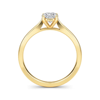 Oval Cut Minimal Solitaire Engagement Ring 1.0 ct
