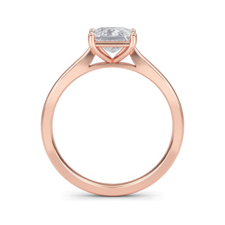 Princess Cut Minimal Solitaire Engagement Ring 1.0 ct