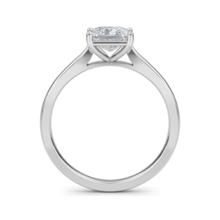 Princess Cut Minimal Solitaire Engagement Ring 1.0 ct