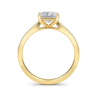 Princess Cut Minimal Solitaire Engagement Ring 1.0 ct