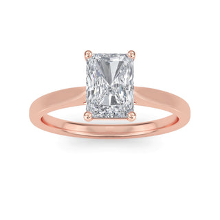 Radiant Cut Minimal Solitaire Engagement Ring 1.0 ct