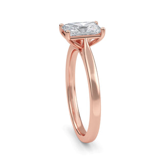 Radiant Cut Minimal Solitaire Engagement Ring 1.0 ct