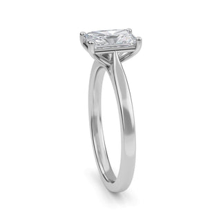Radiant Cut Minimal Solitaire Engagement Ring 1.0 ct