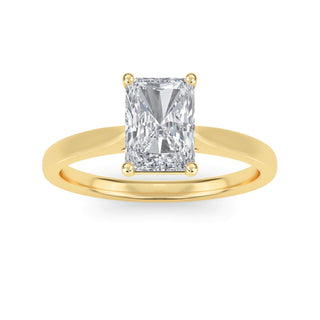 Radiant Cut Minimal Solitaire Engagement Ring 1.0 ct