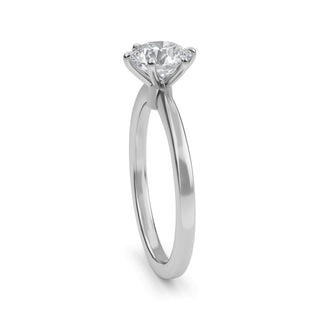 Round Cut Elegant Cathedral Solitaire Engagement Ring 1.0 ct