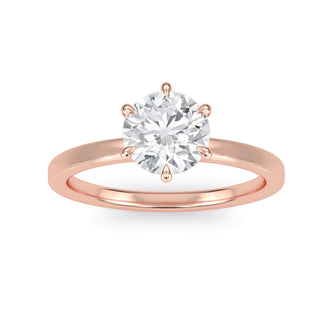 Asscher Cut Modern Solitaire Engagement Ring 1.0 ct