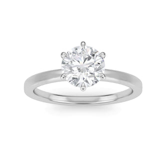 Asscher Cut Modern Solitaire Engagement Ring 1.0 ct