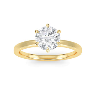 Asscher Cut Modern Solitaire Engagement Ring 1.0 ct