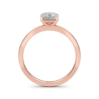 Asscher Cut Classic Solitaire Engagement Ring 1.0 ct