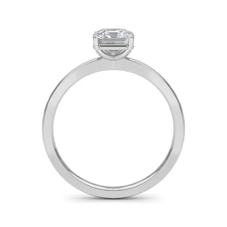Asscher Cut Classic Solitaire Engagement Ring 1.0 ct