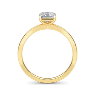 Asscher Cut Classic Solitaire Engagement Ring 1.0 ct