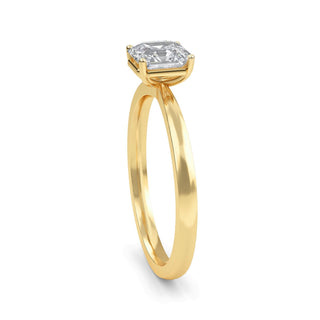 Asscher Cut Classic Solitaire Engagement Ring 1.0 ct