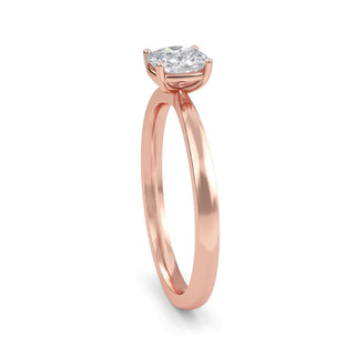 Cushion Cut Minimalist Solitaire Engagement Ring 0.9 ct