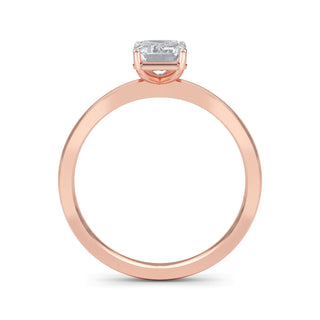 Emerald Cut Four-Prong Solitaire Engagement Ring 1.0 ct