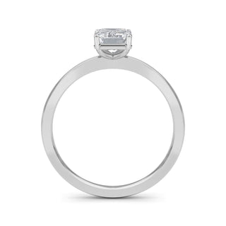 Emerald Cut Four-Prong Solitaire Engagement Ring 1.0 ct