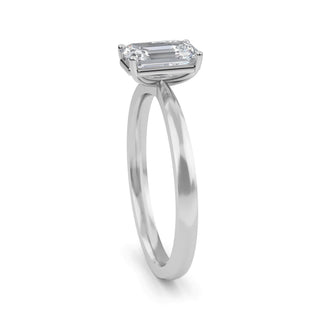 Emerald Cut Four-Prong Solitaire Engagement Ring 1.0 ct