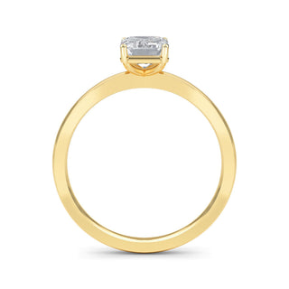 Emerald Cut Four-Prong Solitaire Engagement Ring 1.0 ct