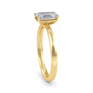 Emerald Cut Four-Prong Solitaire Engagement Ring 1.0 ct