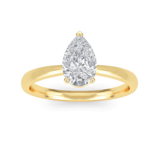 Pear Cut Classic Solitaire Engagement Ring 1.5 ct