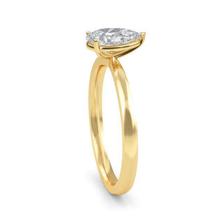 Pear Cut Classic Solitaire Engagement Ring 1.5 ct