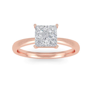 Princess Cut Four-Prong Solitaire Engagement Ring 1.0 ct