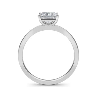 Princess Cut Four-Prong Solitaire Engagement Ring 1.0 ct