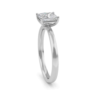 Princess Cut Four-Prong Solitaire Engagement Ring 1.0 ct