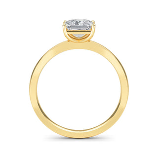 Princess Cut Four-Prong Solitaire Engagement Ring 1.0 ct