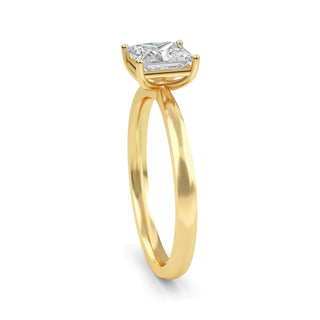 Princess Cut Four-Prong Solitaire Engagement Ring 1.0 ct